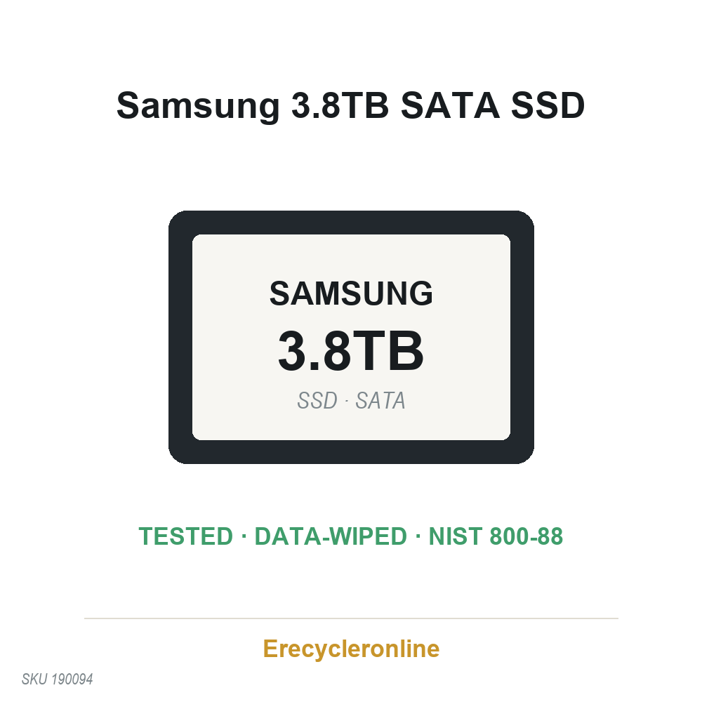 Samsung 3.8TB 2.5" SATA SSD MZ7LH3T8HMLT-00003