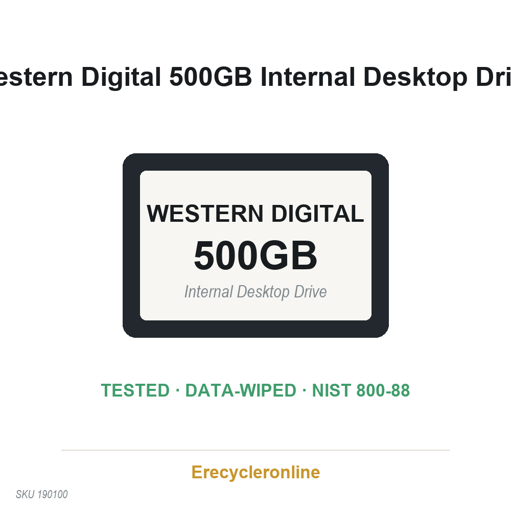 Western Digital 500GB 3.5" HDD WD5000AZLX-75K2TA0 - Image 2