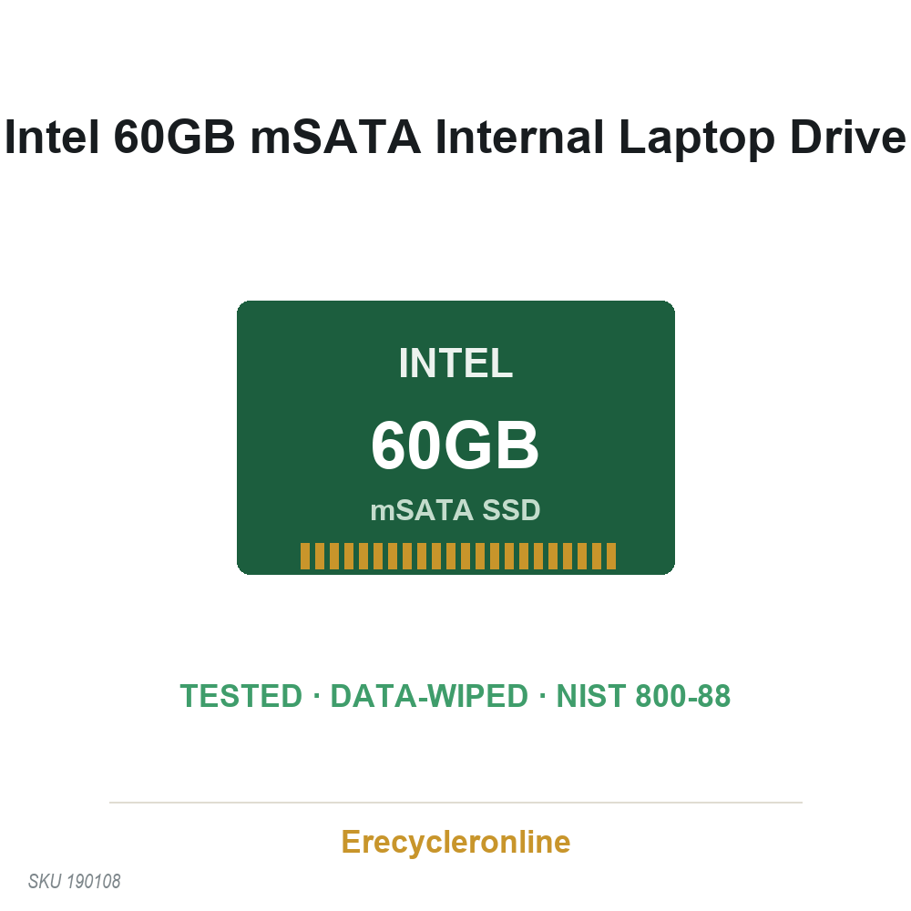Intel 60GB mSATA SSD SSDMCEAC060B3