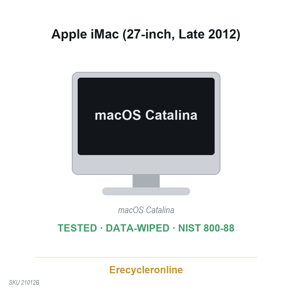 Apple iMac A1419 27" Intel Core i5-3470S 16GB 1TB All-in-One