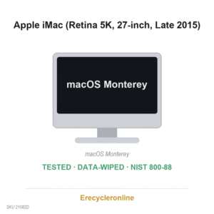 Apple iMac A1419 27" 5K Intel Core i5-6500 8GB 1TB All-in-One