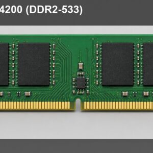 Lot of 2 - Qimonda 1GB DDR2-533 UDIMM Desktop RAM HYS64T128020HU-3.7-B PC2-4200