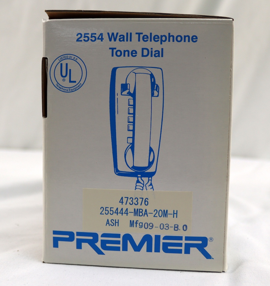 Premier HAC 2554 Wall Telephone Tone Dial Phone Hearing Aid Compatible Lot of 8 - Image 5