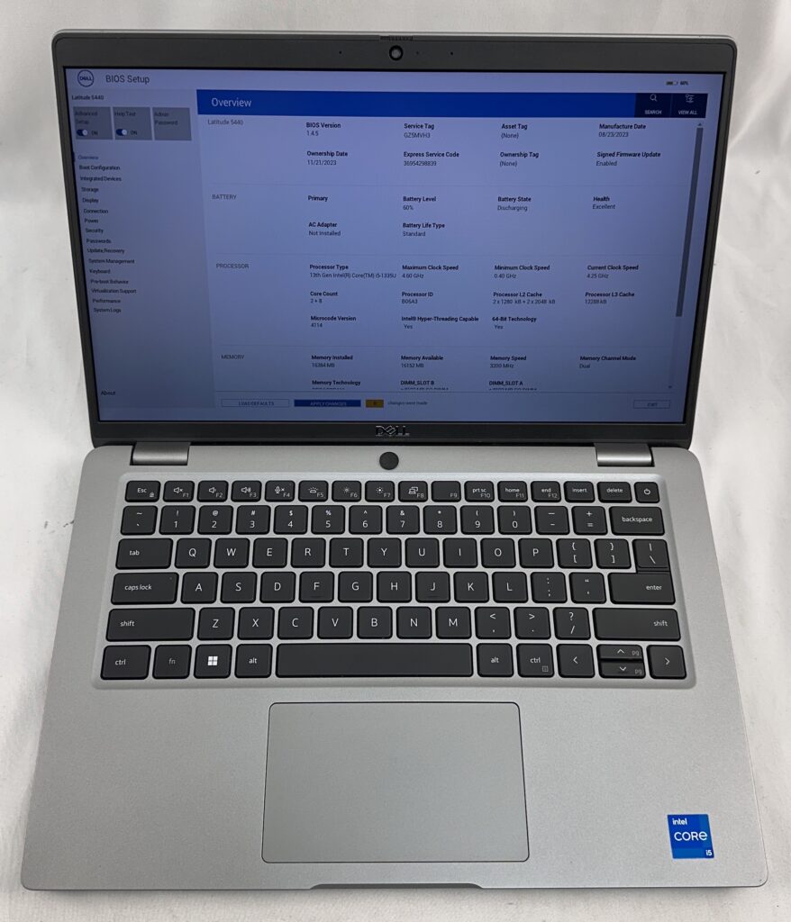 Dell Latitude 5440 14" i5-1335U 4.25GHz 16GB 3200MHz No HDD/SSD