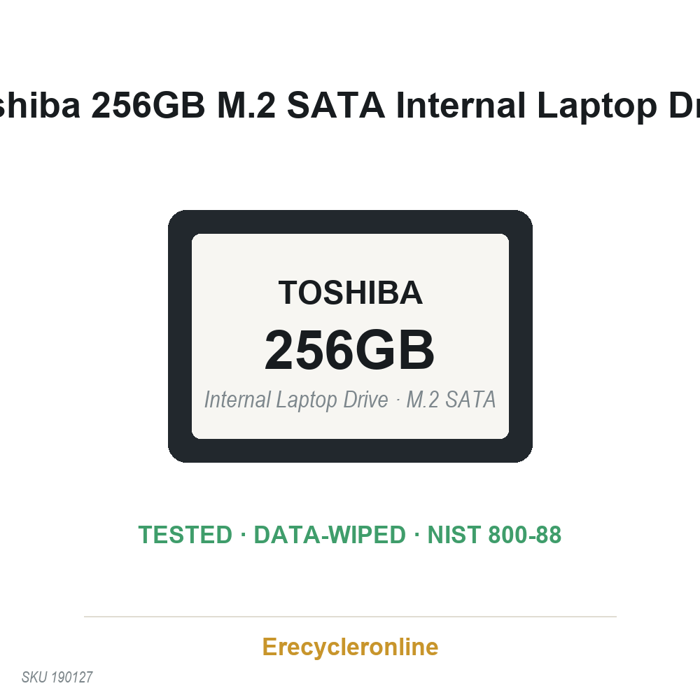 Toshiba 256GB M.2 SSD KSG60ZMV256G 2280 - Image 2