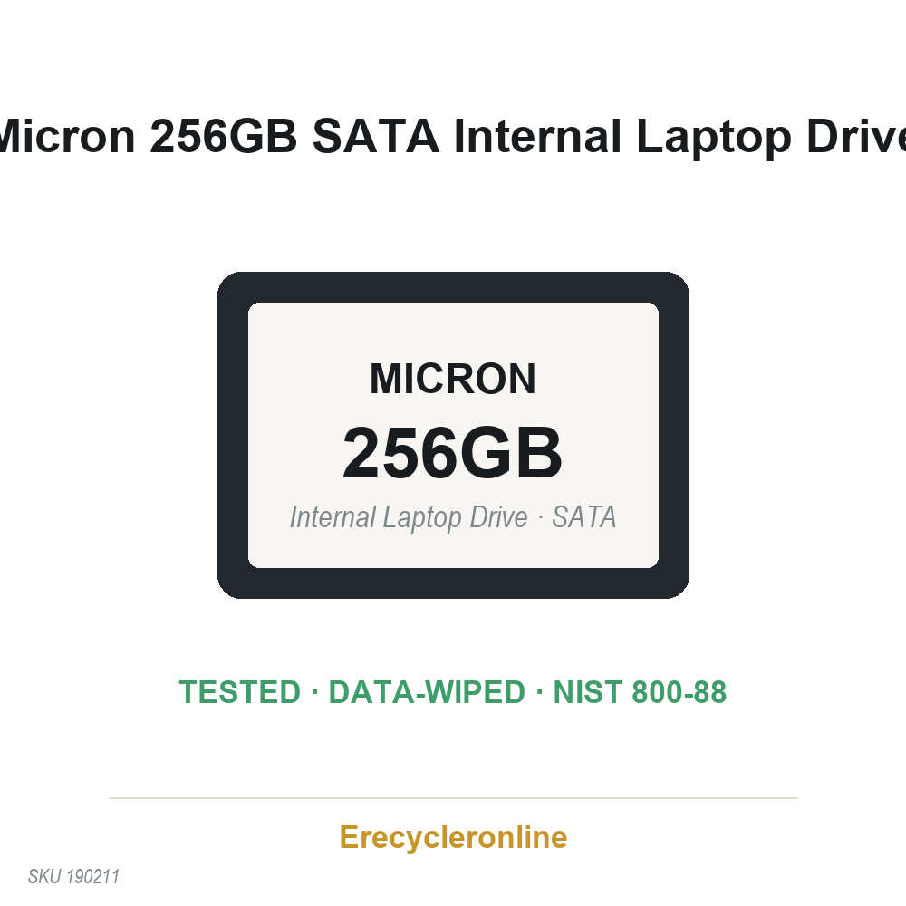 Micron 256GB 2.5" SATA SSD MTFDDAK256TBN-1AR1ZABHA